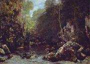 Gustave Courbet Le ruisseau noir oil painting artist